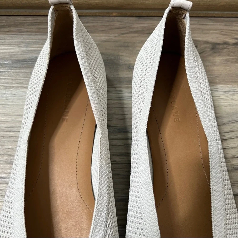 Everlane The 40-Hour Flats Shoee  in ReKnit Light Stone sz 10.5 - Picture 3 of 8